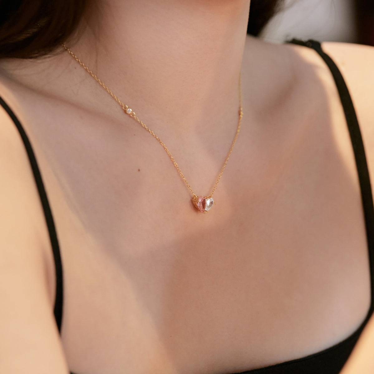 [Rose Jewels]Unique Heart Shape Necklace