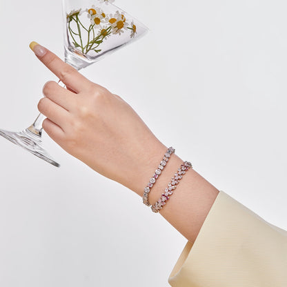 [Rose Jewels]Dainty Exquisite Flower Shape Daily Bracelet