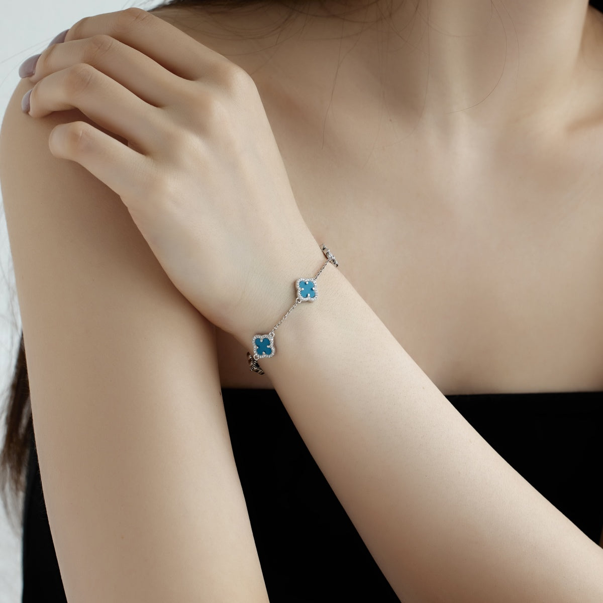 [Rose Jewels]Four-Leaf Clover Exquisite Bracelet