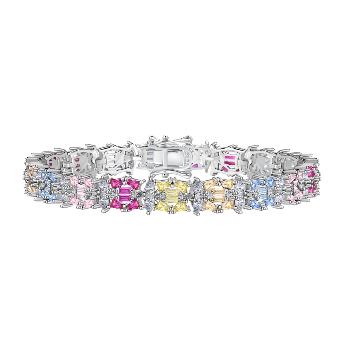 [Rose Jewels]Delicate Colorful Multi Cut Party Bracelet