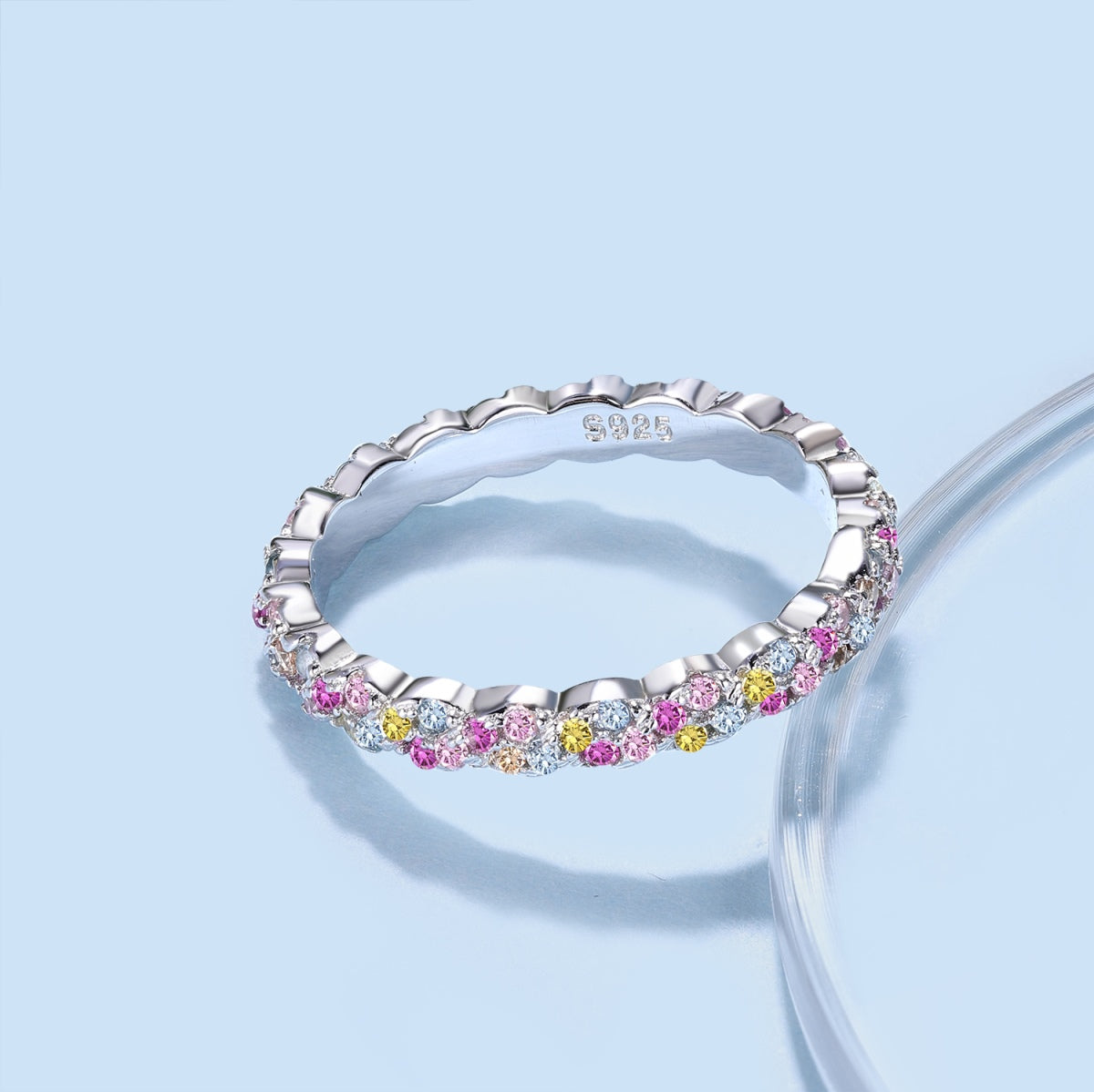 [Rose Jewels]Dainty Ebullient Round Cut Daily Ring