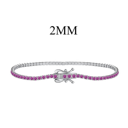 [Rose Jewels]Radiant Colorful Round Cut Party Bracelet