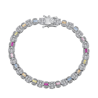 [Rose Jewels]Dazzling Radiant Multi Cut Daily Bracelet