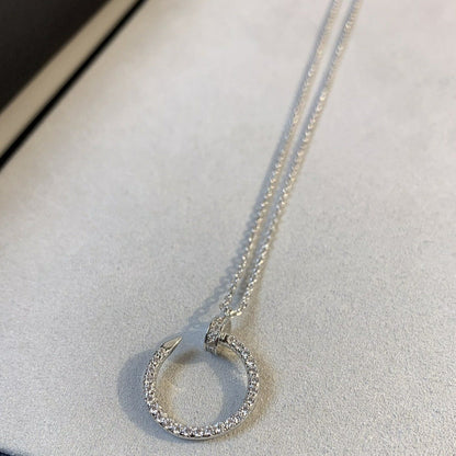 [ROSE]JUSTE NECKLACE SILVER DIAMONDS