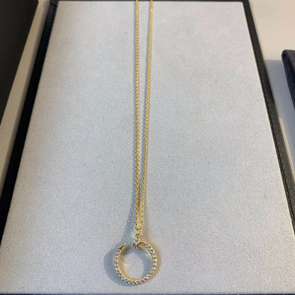 [ROSE]JUSTE NECKLACE GOLD DIAMONDS