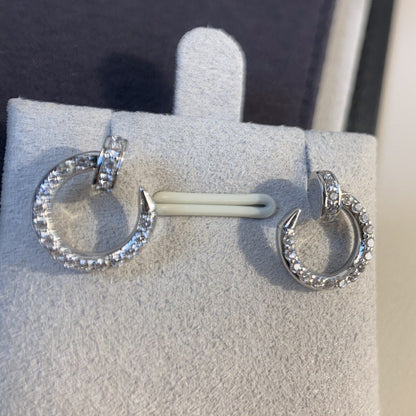 [ROSE]JUSTE EARRINGS SILVER DIAMONDS