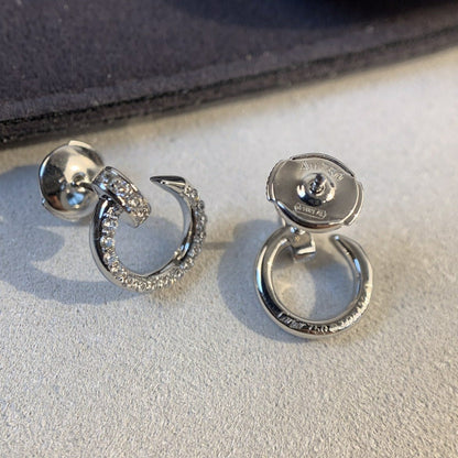 [ROSE]JUSTE EARRINGS SILVER DIAMONDS