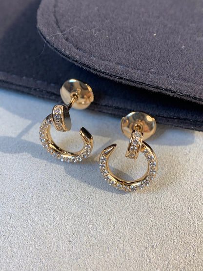 [ROSE]JUSTE EARRINGS GOLD DIAMONDS