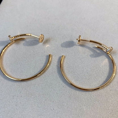 [ROSE]JUSTE EARRINGS GOLD DIAMONDS 1.8MM