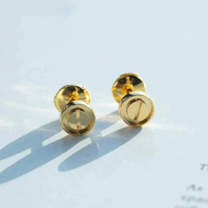 [ROSE]LOVE EARRINGS GOLD 10MM