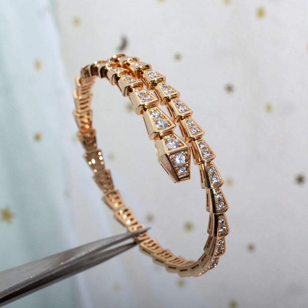 [Rose Jewels]SERPENTI ARMBAND 6,8MM ROSGOLD DIAMANT 