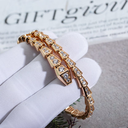 [Rose Jewels]SERPENTI ARMBAND 6,8MM ROSGOLD DIAMANT 