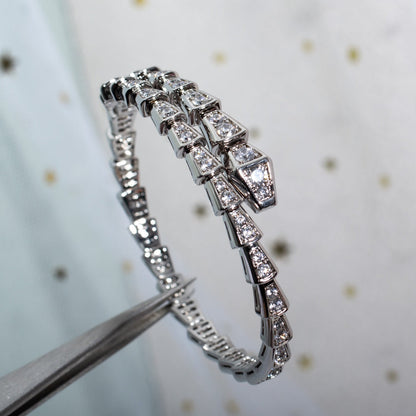 [Rose Jewels]SERPENTI ARMBAND 6MM SILBER DIAMANT 