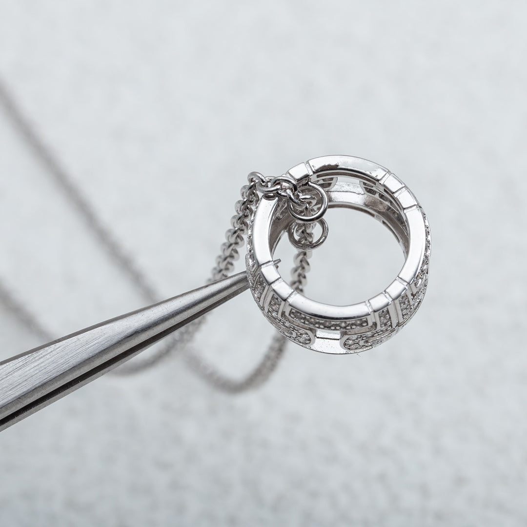 [Rose Jewels]PARENTESI HALSKETTE SILBER DIAMANT