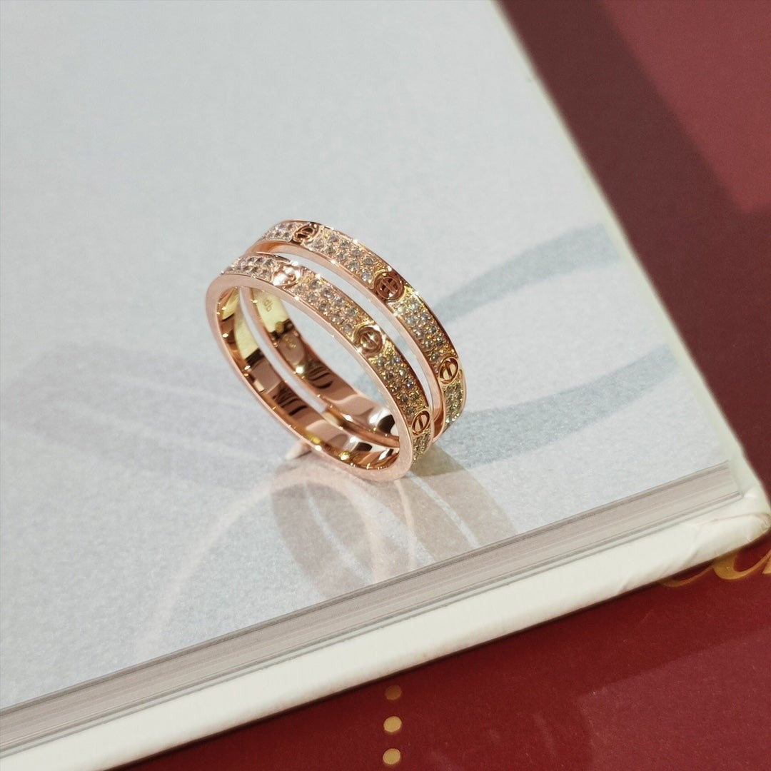 [ROSE]LOVE RING 2.65MM DIAMOND