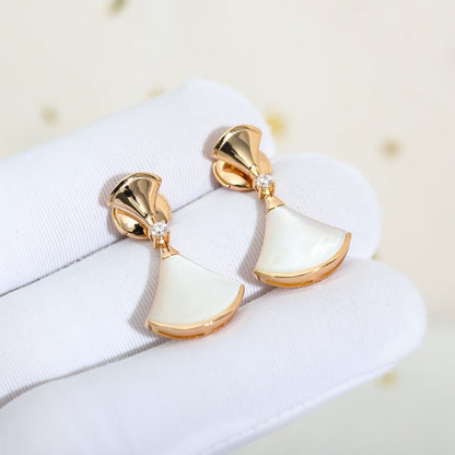 [Rose Jewels]DREAM MOP PINK GOLD EARRINGS