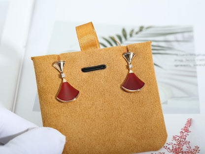 [Rose Jewels]DREAM Carnelian PINK GOLD EARRINGS