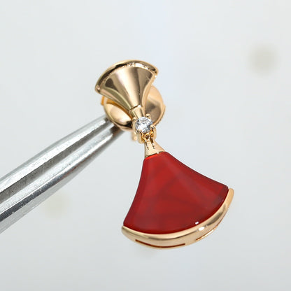 [Rose Jewels]DREAM Carnelian PINK GOLD EARRINGS