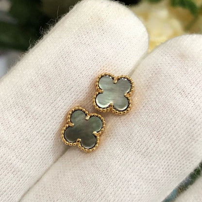 [ROSE]CLOVER MINI GOLD EARRINGS