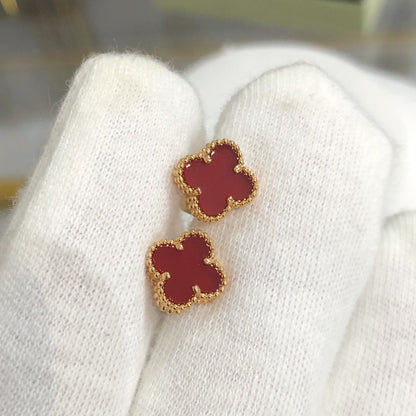 [ROSE]CLOVER MINI GOLD EARRINGS