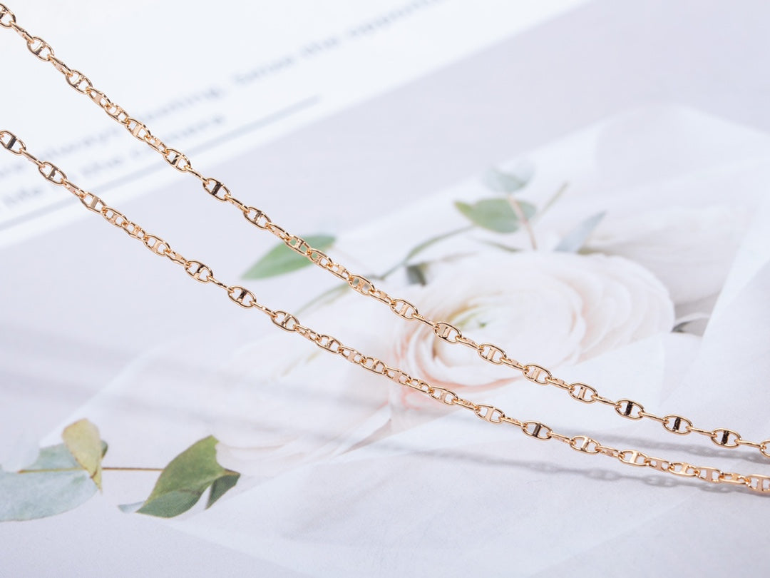 [Rose Jewels]ECHAPPEE NECKLACE PINK GOLD