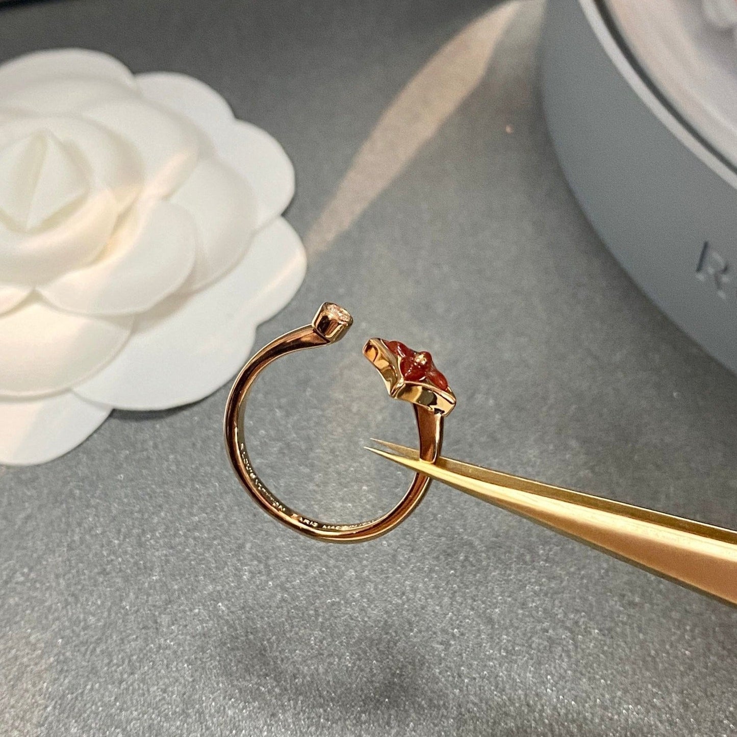 [Rose Jewels]STAR 1 DIAMOND OPEN RING