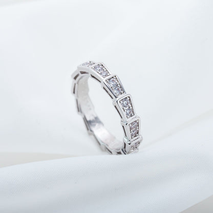 [Rose Jewels]SERPENTI RING SILBER DIAMANT GEPAPERT 3MM