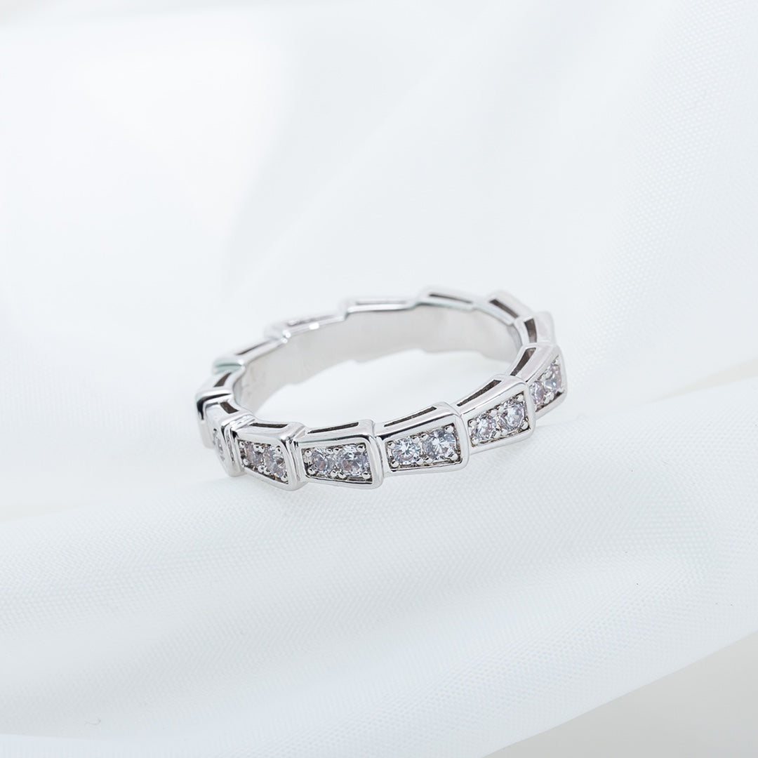 [Rose Jewels]SERPENTI RING SILBER DIAMANT GEPAPERT 3MM