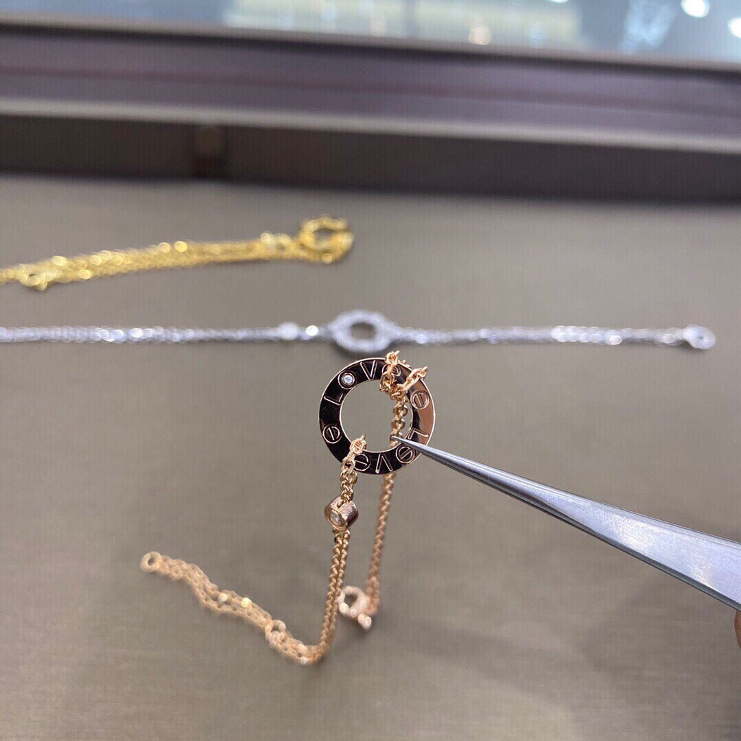 [ROSE]LOVE BRACELET 2 DIAMOND