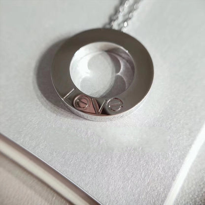 [ROSE]LOVE NECKLACE ADJUSTABLE SILVER