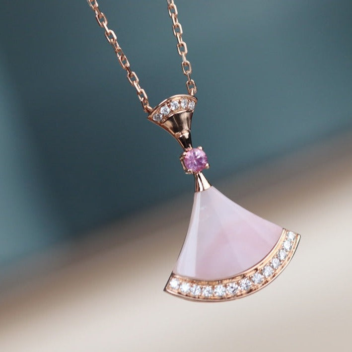 [Rose Jewels] TRAUM HALSKETTE ROSA MOP DIAMANT