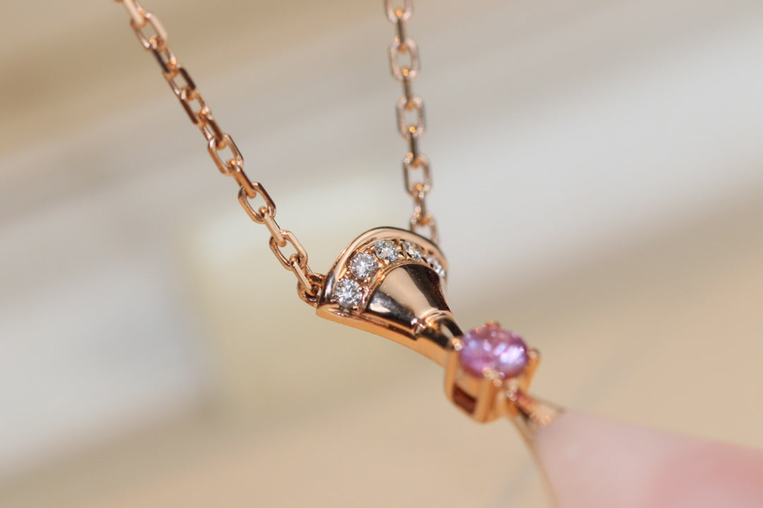 [Rose Jewels] TRAUM HALSKETTE ROSA MOP DIAMANT