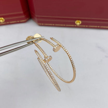 [ROSE]JUSTE EARRINGS FULL DIAMONDS 1.8MM