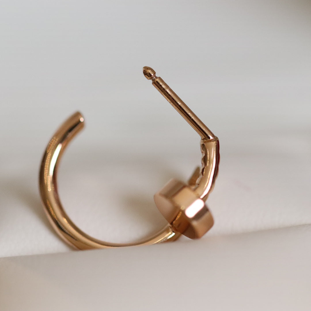 [ROSE]JUSTE EARRINGS PINK GOLD