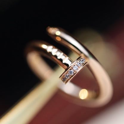 [ROSE]JUSTE RING 2.65MM PINK GOLD DIAMOND