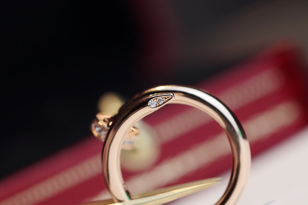 [ROSE]JUSTE RING 2.65MM PINK GOLD DIAMOND