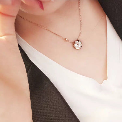 [Rose Jewels]SUN MOP GOLD 1 DIAMOND NECKLACE