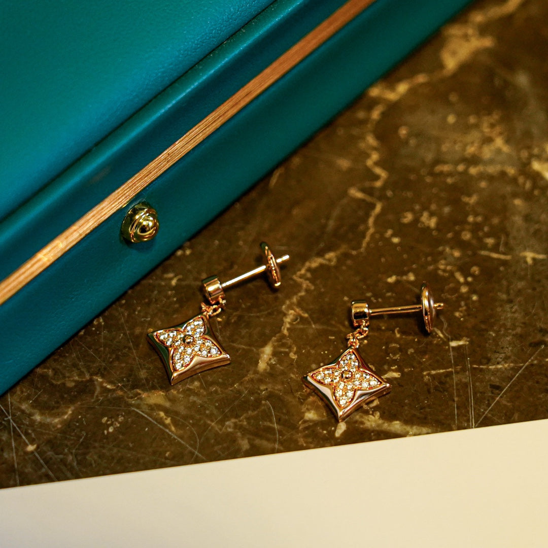 [Rose Jewels]STAR DIAMONDS EARRINGS GOLD