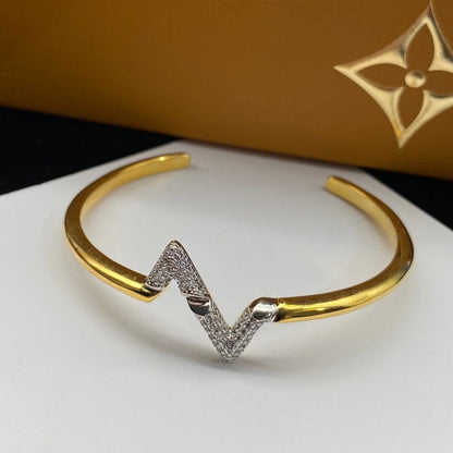 [Rose Jewels]Volte Upsite Down Diamant Gold offenes Armband