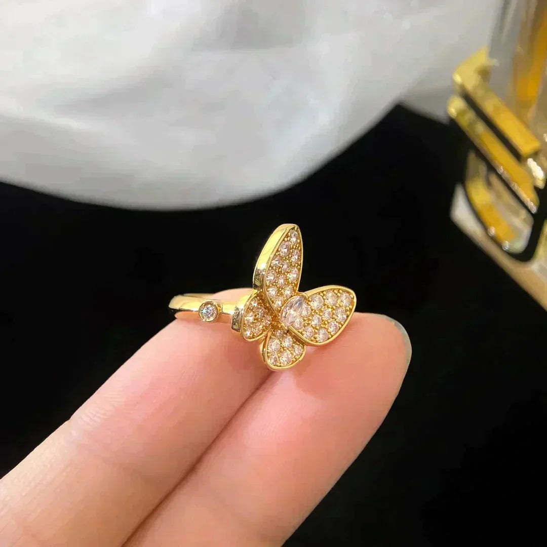 [ROSE]BUTTERFLY DIAMOND RING