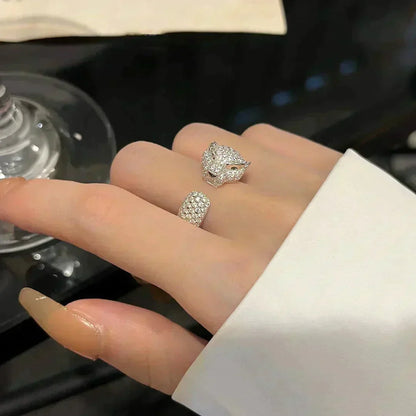 [ROSE]PANTHERE 5.5MM ALL DIAMOND RING