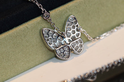 [ROSE]BUTTERFLY DIAMOND NECKLACE