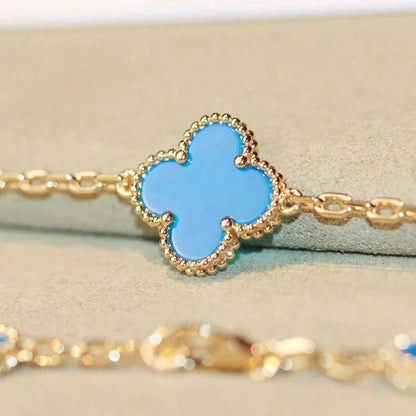 [ROSE]CLOVER 20 MOTIFS TURQUOISE GOLD