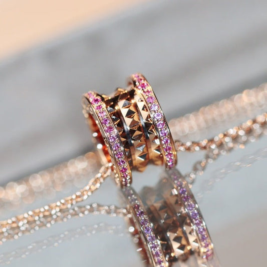 [Rose Jewels]ZERO 1 ROCK ROSA GOLD ROSA DIAMANT HALSKETTE