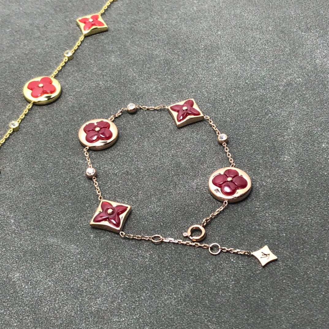 [Rose Jewels]STAR AND SUN CARNELIAN 4 MOTIFS 3 DIAMONDS