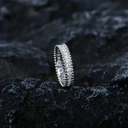 [ROSE]PERLEE DIAMOND SILVER RING