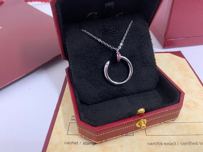 [ROSE]JUSTE PINK DIAMOND NECKLACE