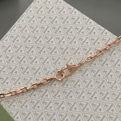 [ROSE]LUCKY SPRING 15 MOTIFS ROSE GOLD NECKLACE