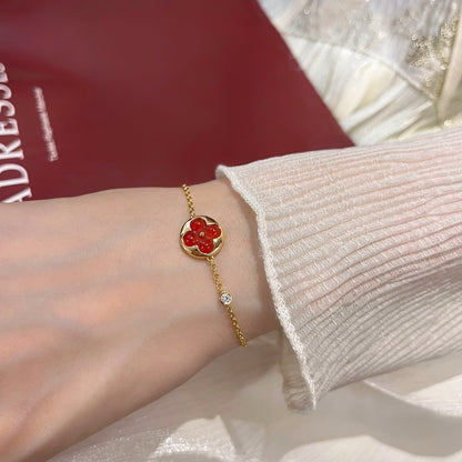 [Rose Jewels]SUN PEDANT CARNELIAN BRACELET