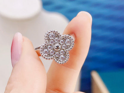 [ROSE]CLOVER DIAMOND RING